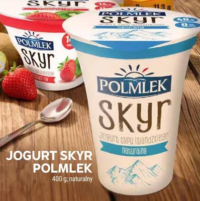 Jogurt Skyr Polmlek naturalny promocja w Stokrotka