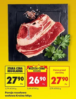 Porcja rosołowa wołowa promocja w Biedronka