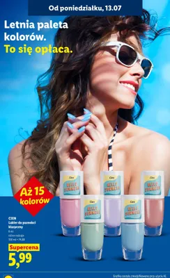 Lakier do paznokci klasyczny Cien promocja w Lidl