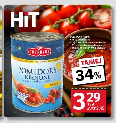 Pomidory Podravka promocja w Selgros