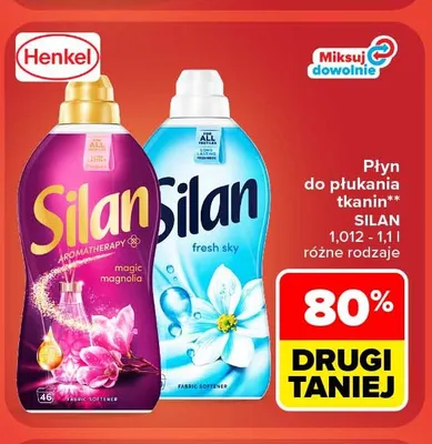 Płyn do płukania tkanin Silan Aromatherapy Magic Magnolia promocja w Carrefour Market