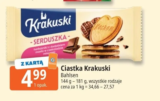 Ciastka Krakuski promocja w Leclerc