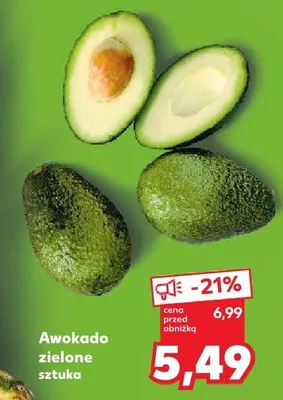 Awokado zielone 1 szt. promocja w Kaufland