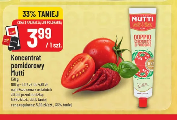 Koncentrat pomidorowy Mutti promocja w POLOmarket