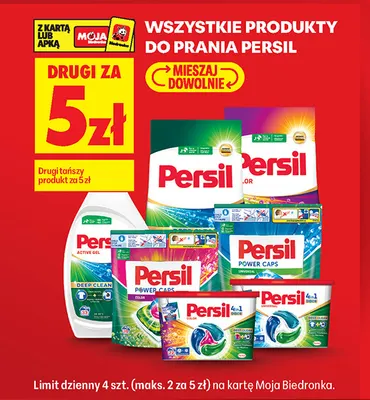 Produkty do prania Persil promocja w Biedronka