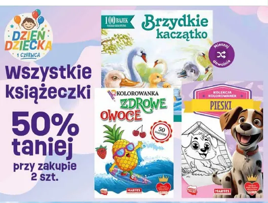 Kolorowanka Zdrowe owoce Martel promocja w Dino