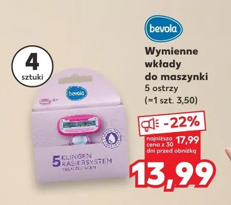 Wymienne wkłady do maszynki 5 ostrzy promocja w Kaufland