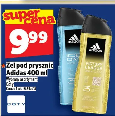 Żel pod prysznic Adidas 400ml promocja w TOPAZ