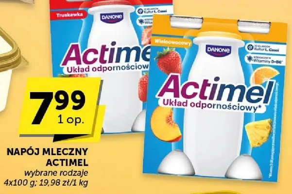 Napój mleczny Actimel różne rodzaje promocja w Euro Sklep
