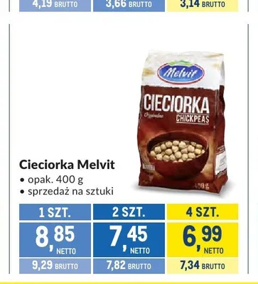 Cieciorka Melvit promocja w Makro