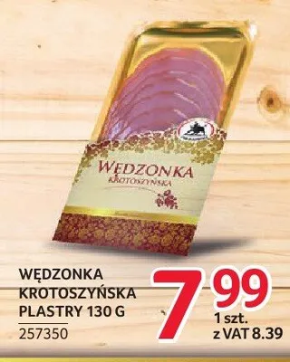 Wędzonka krotoszyńska plastry ZMB Białystok promocja w Selgros