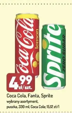 Napój gazowany Coca-Cola Lemon promocja w Avita