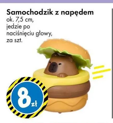 Samochodzik z napędem Capy Bara ok. 7,5 cm promocja w Tedi