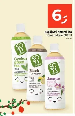 Napój Soti Natural Tea Black Lemon Tea promocja w Dealz