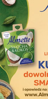 Serek twarogowy Almette Matcha & Kokos promocja w Biedronka
