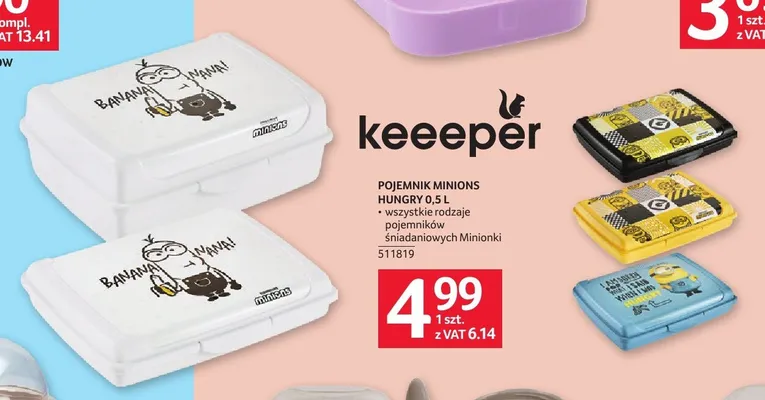 Pojemnik śniadaniowy Keeeper Minions Hungry promocja w Selgros