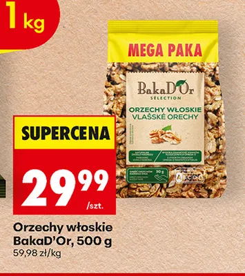 Orzechy włoskie BakaD'Or promocja w Biedronka