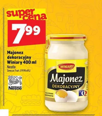 Majonez dekoracyjny Winiary promocja w TOPAZ