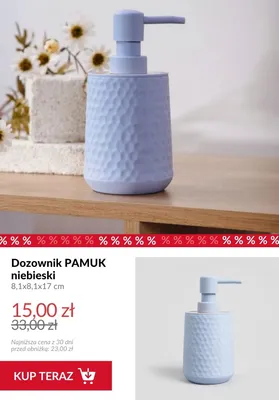 Dozownik PAMUK niebieski promocja w Homla