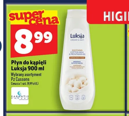 Płyn do kąpieli Luksja promocja w TOPAZ