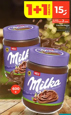 Krem Milka Hazelnut promocja w Dealz