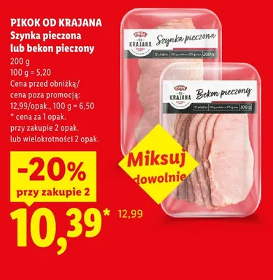 Szynka pieczona Pikok Od Krajana promocja w Lidl