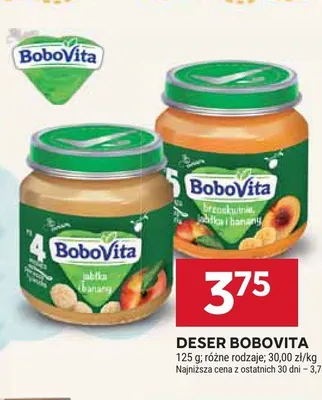 Deser BoboVita jabłka banany promocja w Stokrotka