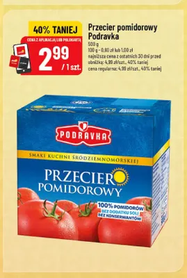 Przecier pomidorowy Podravka promocja w POLOmarket
