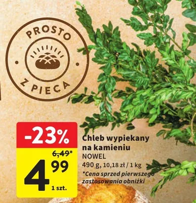 Chleb wypiekany na kamieniu promocja w Intermarche