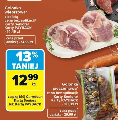 Golonka wieprzowa z kością promocja w Carrefour