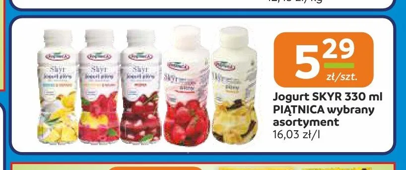 Jogurt Skyr Piątnica 330ml promocja w Społem Częstochowa