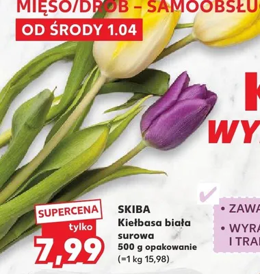 Kiełbasa biała surowa promocja w Kaufland