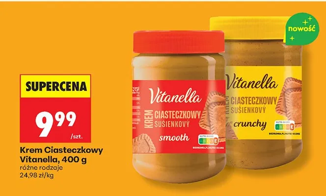 Krem ciasteczkowy smooth promocja w Biedronka