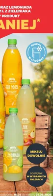 Soki 1l oraz lemoniada cytryna-limonka 1l promocja w Netto