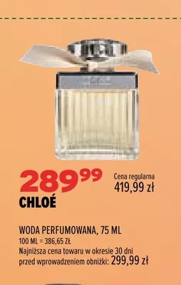 Woda perfumowana Chloé promocja w Drogerie Natura