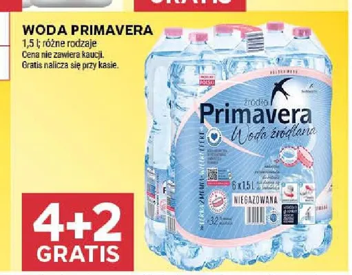 Woda Primavera promocja w Stokrotka