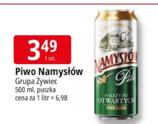 Piwo Namysłów promocja w Leclerc