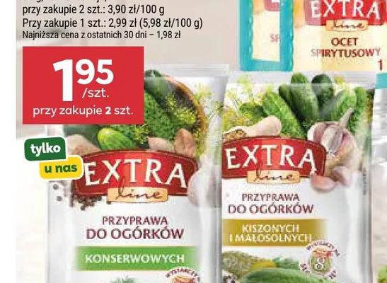 Przyprawa do ogórków kiszonych i małosolnych Extra Line promocja w Stokrotka