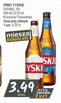 Piwo Tyskie Gronie promocja w Słoneczko