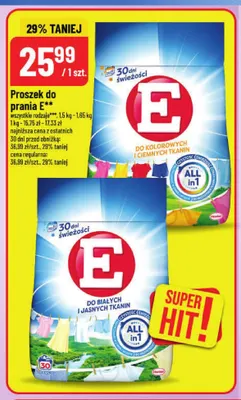 Proszek do prania do kolorowych i ciemnych tkanin E promocja w POLOmarket