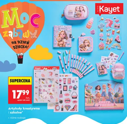 Artykuły kreatywne i szkolne Kayet promocja w Biedronka