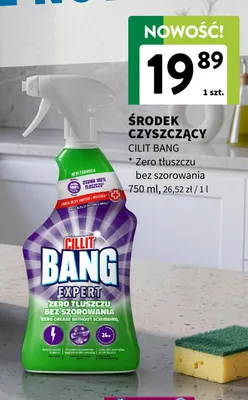 Środek czyszczący Cillit Bang Zero tłuszczu bez szorowania promocja w Intermarche