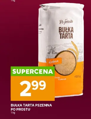 Bułka tarta pszenna po prostu promocja w Stokrotka