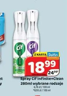 Spray Cif Infinite+Clean promocja w Delfin