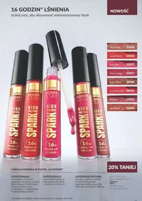 Lśniąca szminka w płynie 16 godzin Nude Surge Avon promocja w AVON