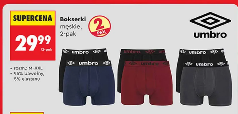 Bokserki męskie 2-pak promocja w Biedronka