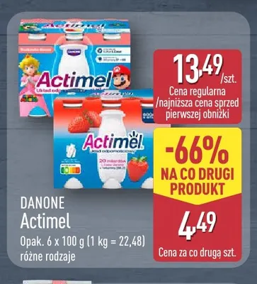 Actimel 6-pak Danone promocja w Aldi
