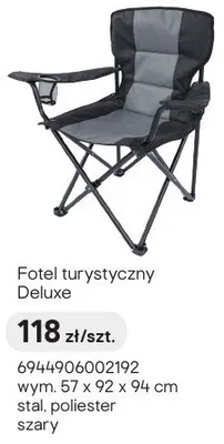 Fotel turystyczny Deluxe promocja w Castorama