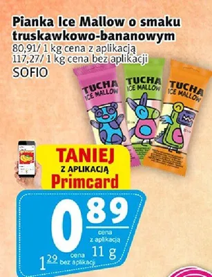 Pianka ice mallow o smaku truskawkowym z nadzieniem promocja w Prim Market