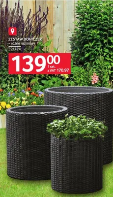 Zestaw doniczek różne wymiary promocja w Selgros